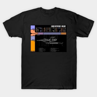 Computer Readout Showing U.S.S. Reliant Star Ship Profile T-Shirt